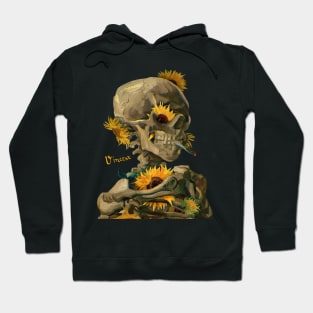 Surreal Skeleton with Sunflowers Hoodie